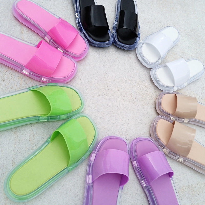 Summer Bliss Jelly Flat Sandals