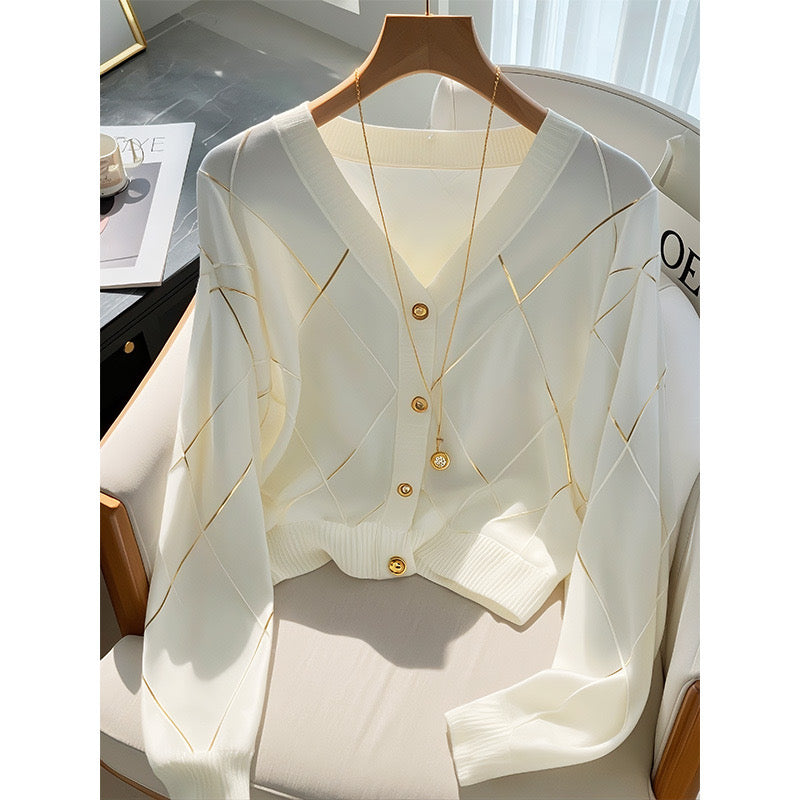 Golden Glow Knit Cardigan