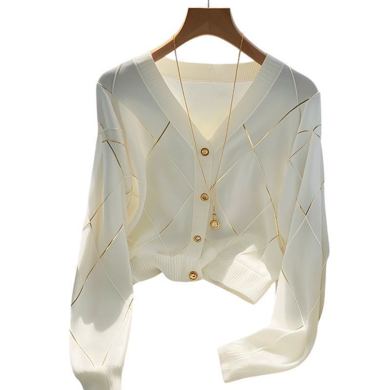 Golden Glow Knit Cardigan