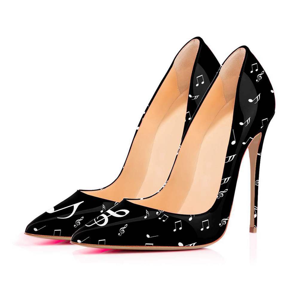 Music Note Stiletto Heels