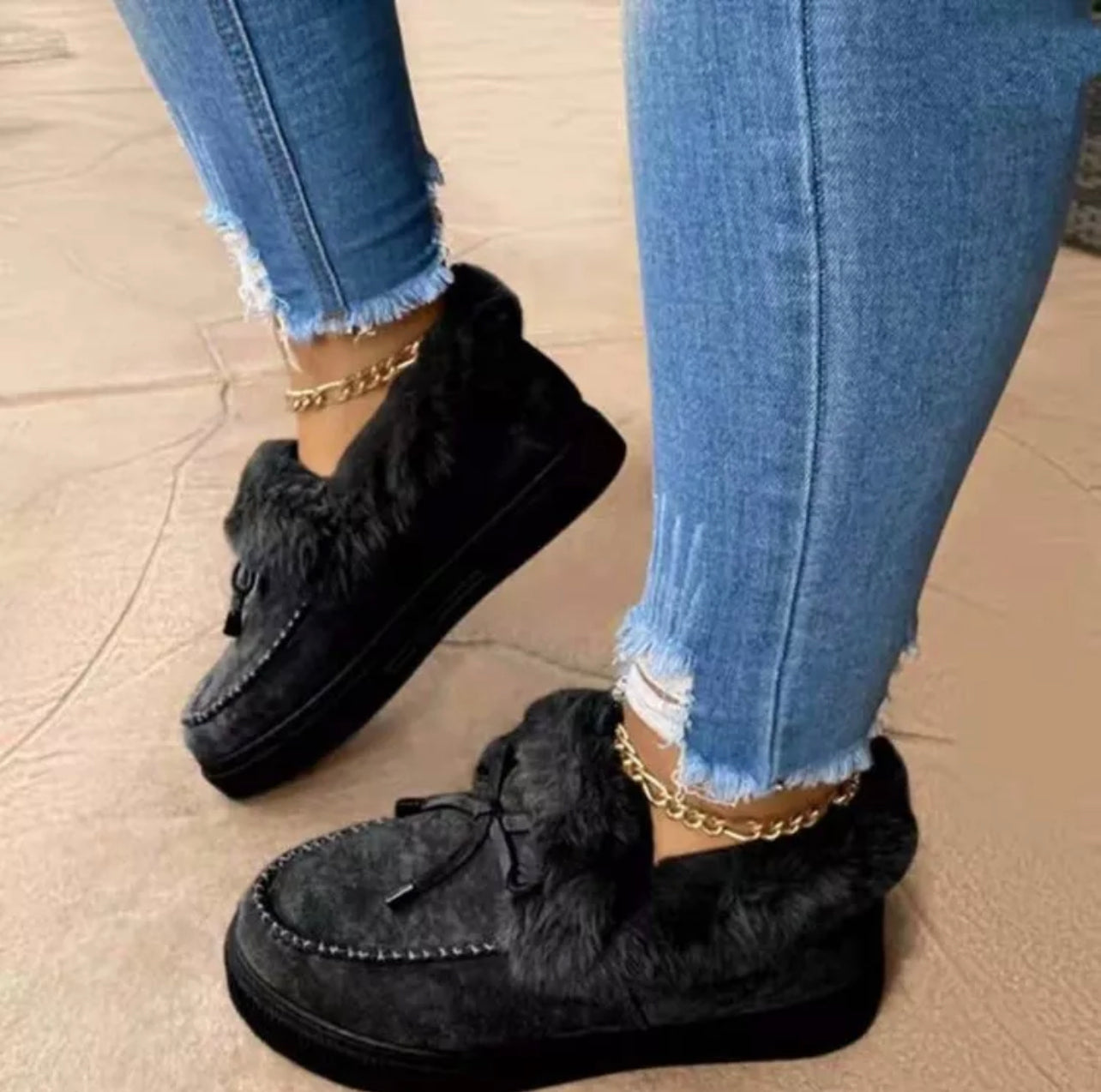 Fur Moccasins