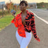 Graffiti print long sleeves.