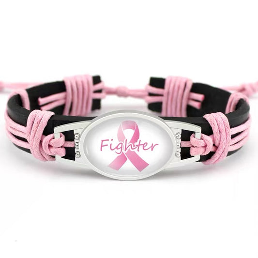 Breast Cancer awareness bracelet.