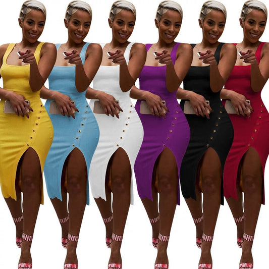 Button Press Dress.