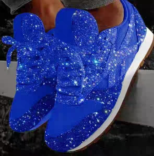 Glitter sneakers.