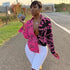 Graffiti print long sleeves.