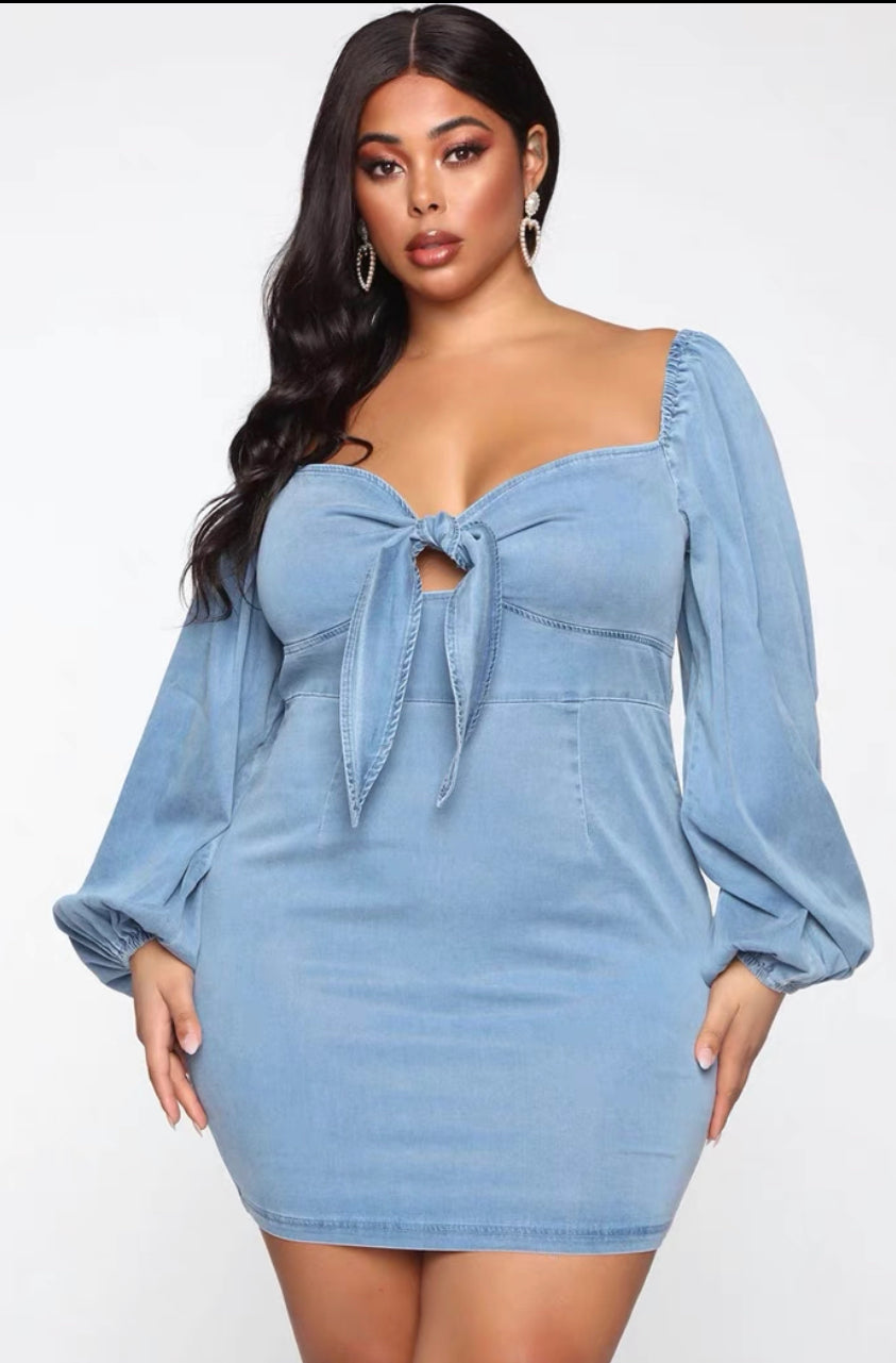 Jean Tie Dress